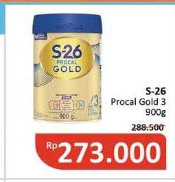 Promo Harga S26 Procal Gold Susu Pertumbuhan Vanilla 900 gr - Alfamidi