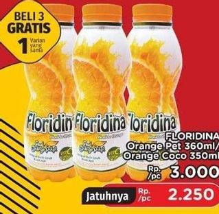 Promo Harga FLORIDINA Juice Pulp Orange Orange, Coco 350 ml - LotteMart