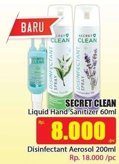 Promo Harga SECRET CLEAN Hand Sanitizer 60 ml - Hari Hari