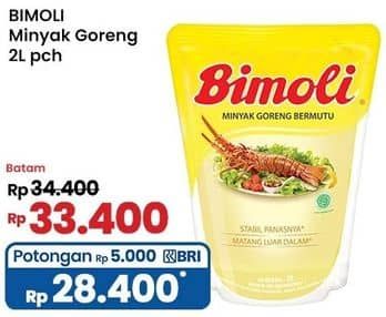 Promo Harga Bimoli Minyak Goreng 2000 ml - Indomaret