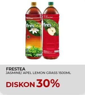 Promo Harga Frestea Minuman Teh Jasmine, Original, Apple 1500 ml - Yogya