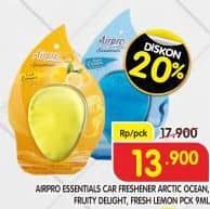 Promo Harga Airpro Essentials Fresh Arctic Ocean, Fruity Delight, Fresh Lemon 9 ml - Superindo