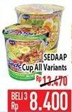 Promo Harga SEDAAP Mie Cup All Variants per 3 pcs - Hypermart