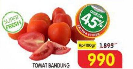 Promo Harga Tomat Bandung per 100 gr - Superindo