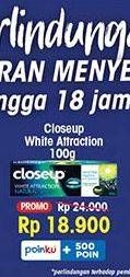 Promo Harga Close Up Pasta Gigi White Attraction 100 gr - Indomaret