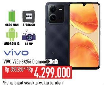 Promo Harga Vivo V25e Smartphone 8GB + 256GB  - Hypermart