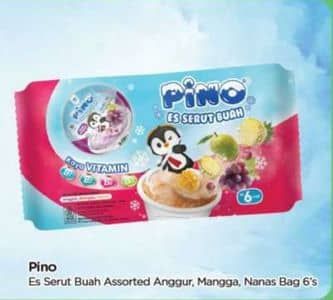 Promo Harga Pino Es Serut Buah Anggur, Mangga, Nanas 6 pcs - TIP TOP