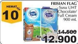 Promo Harga FRISIAN FLAG Susu UHT Purefarm Full Cream, Swiss Coklat 900 ml - Giant