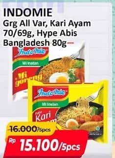 Promo Harga Indomie Mie Kuah/Goreng  - Alfamart