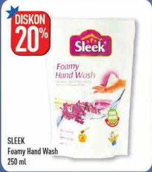 Promo Harga SLEEK Foamy Hand Wash 250 ml - Hypermart