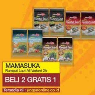 Promo Harga Mamasuka Rumput Laut Panggang All Variants per 2 bungkus 4 gr - Yogya
