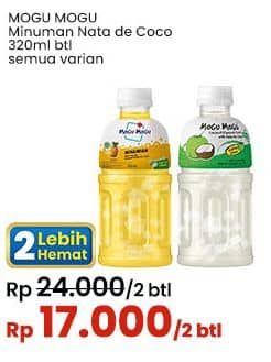 Promo Harga Mogu Mogu Minuman Nata De Coco All Variants 320 ml - Indomaret