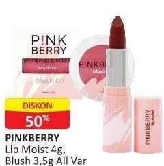 Promo Harga Pinkberry Lip Moist/Blush  - Alfamart