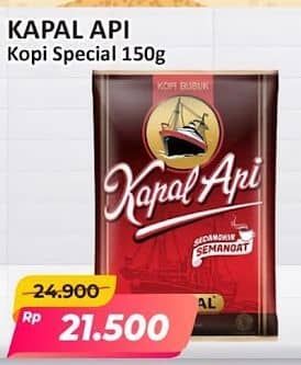 Promo Harga Kapal Api Kopi Bubuk Special 150 gr - Alfamart