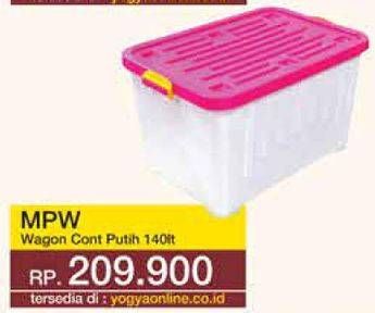 Promo Harga MPW Wagon Container Putih 140000 ml - Yogya