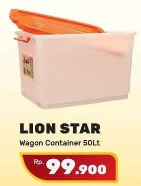 Promo Harga LION STAR Wagon Container 50 ltr - Yogya