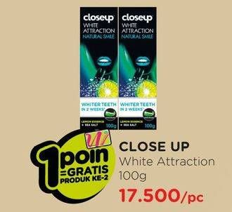 Promo Harga CLOSE UP Pasta Gigi White Attraction 100 gr - Watsons