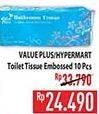 Promo Harga Value Plus/Hypermart Toilet Tissue Embossed  - Hypermart