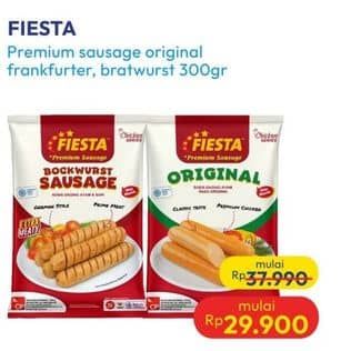 Promo Harga Fiesta Sausage Original, Frankfurter, Bratwurst 300 gr - Hypermart