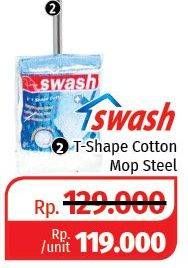 Promo Harga SWASH T-Shape Cotton Mop Steel F03617  - Lotte Grosir