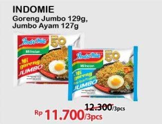 Promo Harga Indomie Mi Goreng Jumbo Ayam Panggang, Spesial 127 gr - Alfamart
