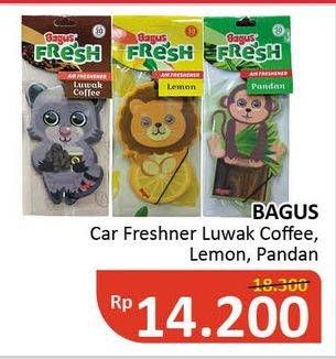 Promo Harga BAGUS Fresh Air Freshener Luwak Coffee, Lemon, Pandan  - Alfamidi