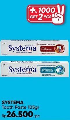Promo Harga SYSTEMA Toothpaste 105 gr - Guardian