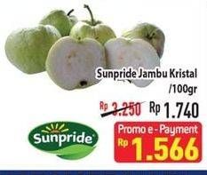 Promo Harga SUNPRIDE Jambu Crystal per 100 gr - Hypermart