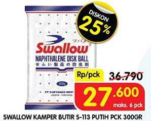 Promo Harga Swallow Naphthalene Disk Ball S-113 300 gr - Superindo