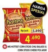 Promo Harga MR HOTTEST Sticks Bumbu Balado, Cheese 60 gr - Superindo
