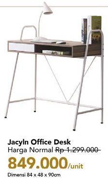 Promo Harga Jacyln Office Desk 84.5x48x90cm  - Carrefour