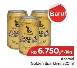 Promo Harga ACARAKI Golden Sparkling 320 ml - TIP TOP