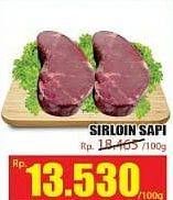 Promo Harga Daging Has Luar (Daging Sirloin) per 100 gr - Hari Hari