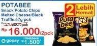 Promo Harga Potabee Snack Potato Chips Melted Cheese, Black Truffle 57 gr - Indomaret