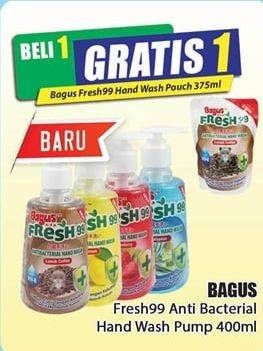 Promo Harga BAGUS Hand Wash Pump 400 ml - Hari Hari