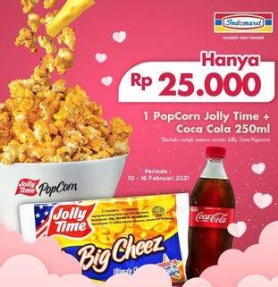 Promo Harga Jolly Time Pop Corn + Coca Cola  - Indomaret