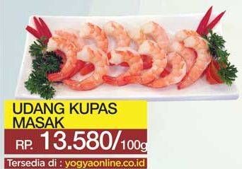 Promo Harga Udang Kupas Masak per 100 gr - Yogya