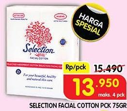 Promo Harga Selection Facial Cotton 75 gr - Superindo