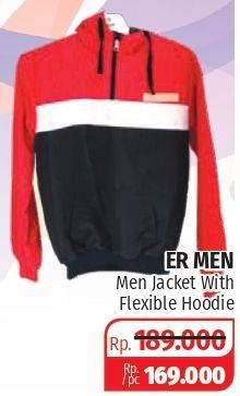 Promo Harga ER MEN Jacket With Fleksible Hoodie  - Lotte Grosir
