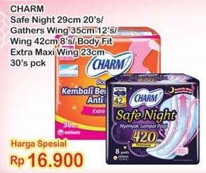 Promo Harga Safe Night 29cm 20s; Gathers 35cm 12s; Wing 42cm 8s / Body Fit Extra Maxi Wing 23cm 30s  - Indomaret