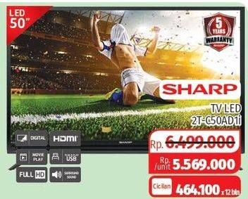 Promo Harga SHARP 2T-C50AD1i Full-HD 50"  - Lotte Grosir