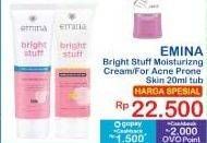 Promo Harga Emina Bright Stuff Moisturizing Cream For Acne Prone Skin 20 ml - Indomaret