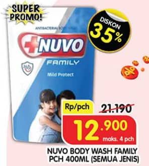 Promo Harga Nuvo Body Wash All Variants 450 ml - Superindo