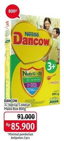 Promo Harga DANCOW Nutritods 3+ Madu, Vanila, Cokelat 800 gr - Alfamidi