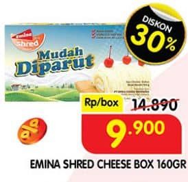 Promo Harga Emina Cheddar Cheese Shred 160 gr - Superindo