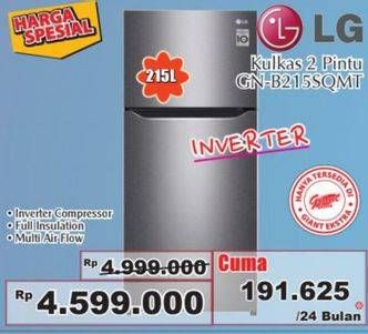 Promo Harga LG GN-B215 | Kulkas 2 Pintu  - Giant