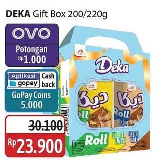 Promo Harga Dua Kelinci Deka Wafer Roll Gift Box 250 gr - Alfamidi