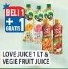 Promo Harga LOve Juice 1lt / Vegie Fruit Juice  - Hypermart