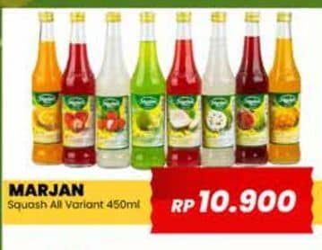 Promo Harga Marjan Syrup Squash All Variants 450 ml - Yogya