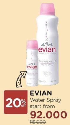 Promo Harga EVIAN Facial Spray Limited Edition  - Watsons